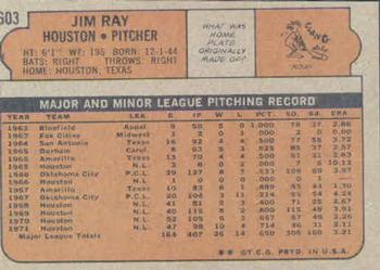 Jim Ray  baseball card collectible - Main Image 2