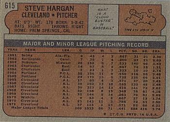 Steve Hargan  baseball card collectible - Main Image 2