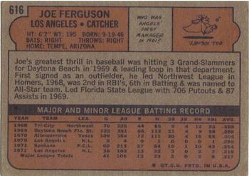 Joe Ferguson  baseball card collectible - Main Image 2