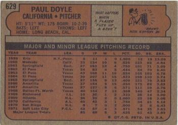 Paul Doyle  baseball card collectible - Main Image 2