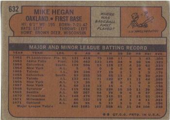 Mike Hegan  baseball card collectible - Main Image 2