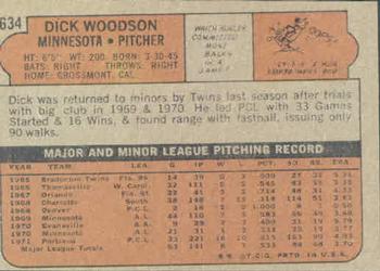 Dick Woodson  baseball card collectible - Main Image 2