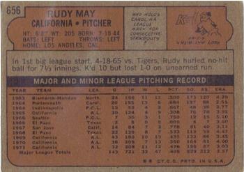 Rudy May  baseball card collectible - Main Image 2