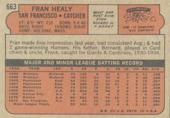Fran Healy  baseball card collectible - Main Image 2
