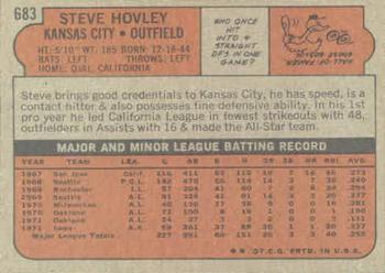Steve Hovley  baseball card collectible - Main Image 2