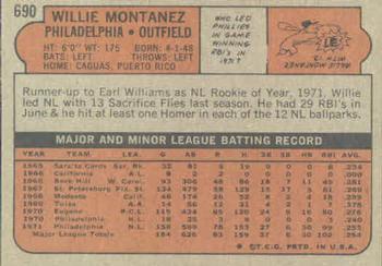Willie Montanez  baseball card collectible - Main Image 2