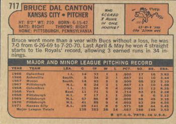 Bruce Dal Canton  baseball card collectible - Main Image 2
