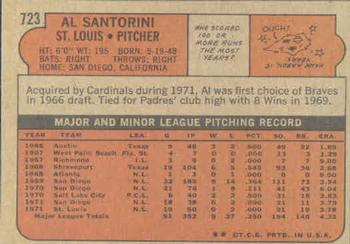 Al Santorini  baseball card collectible - Main Image 2