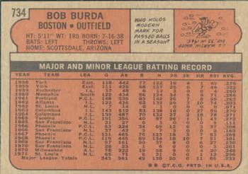 Bob Burda  baseball card collectible - Main Image 2