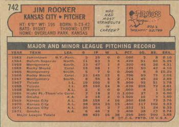Jim Rooker  baseball card collectible - Main Image 2