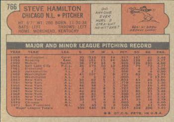 Steve Hamilton  baseball card collectible - Main Image 2