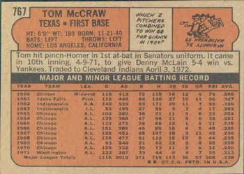 Tom McCraw  baseball card collectible - Main Image 2