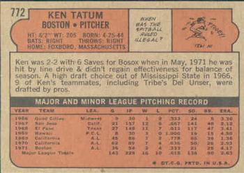 Ken Tatum  baseball card collectible - Main Image 2