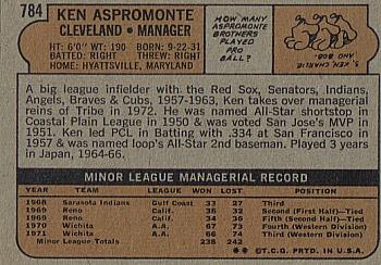 Ken Aspromonte  baseball card collectible - Main Image 2