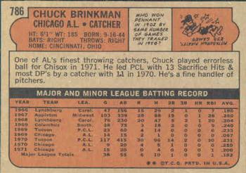 Chuck Brinkman  baseball card collectible - Main Image 2