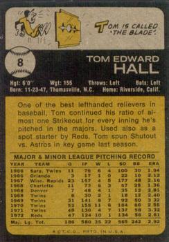 Tom Hall  baseball card collectible - Main Image 2