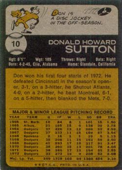 Don Sutton  baseball card collectible - Main Image 2