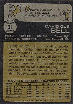 Buddy Bell  baseball card collectible - Main Image 2