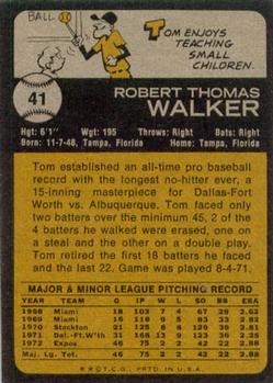 Tom Walker  baseball card collectible - Main Image 2