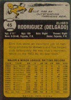 Ellie Rodriguez  baseball card collectible - Main Image 2