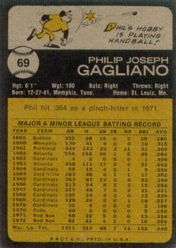 Phil Gagliano  baseball card collectible - Main Image 2