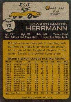 Ed Herrmann  baseball card collectible - Main Image 2