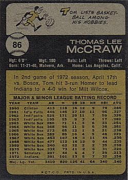 Tom McCraw  baseball card collectible - Main Image 2