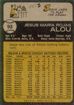 Jesus Alou  baseball card collectible - Main Image 2