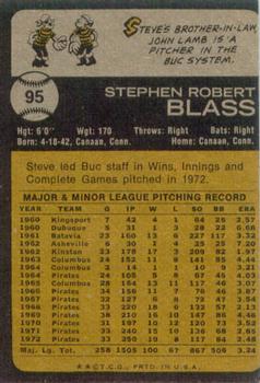 Steve Blass  baseball card collectible - Main Image 2