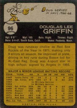 Doug Griffin  baseball card collectible - Main Image 2