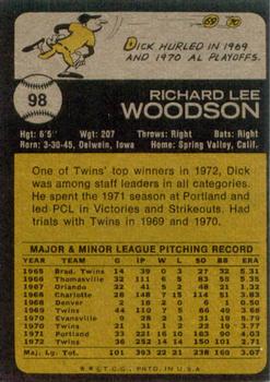Dick Woodson  baseball card collectible - Main Image 2
