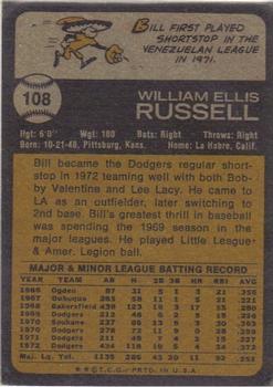 Bill Russell  baseball card collectible - Main Image 2