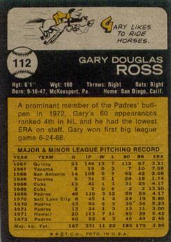 Gary Ross  baseball card collectible - Main Image 2