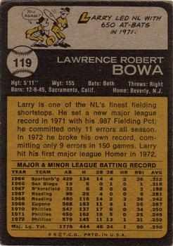 Larry Bowa  baseball card collectible - Main Image 2