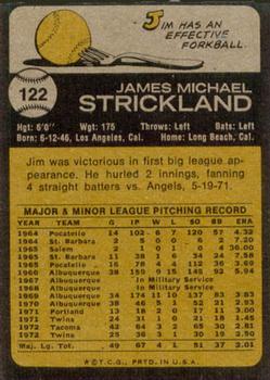 Jim Strickland  baseball card collectible - Main Image 2