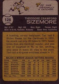 Ted Sizemore  baseball card collectible - Main Image 2