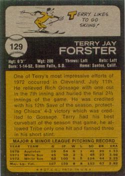 Terry Forster  baseball card collectible - Main Image 2