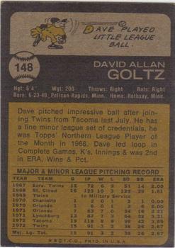 Dave Goltz  baseball card collectible - Main Image 2