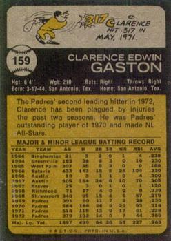 Clarence Gaston  baseball card collectible - Main Image 2