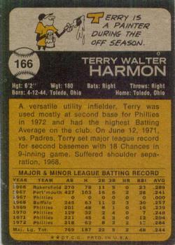 Terry Harmon  baseball card collectible - Main Image 2