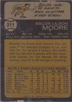 Balor Moore  baseball card collectible - Main Image 2