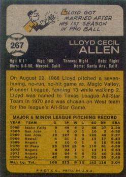 Lloyd Allen  baseball card collectible - Main Image 2
