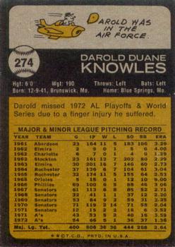 Darold Knowles  baseball card collectible - Main Image 2