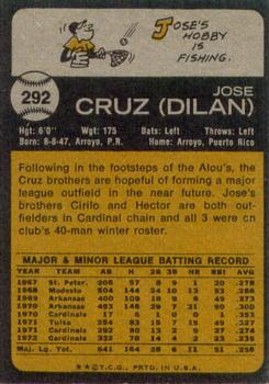 Jose Cruz  baseball card collectible - Main Image 2