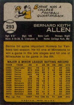 Bernie Allen  baseball card collectible - Main Image 2