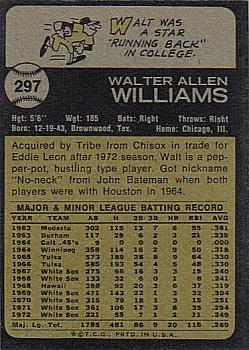 Walt Williams  baseball card collectible - Main Image 2