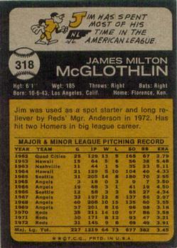 Jim McGlothlin  baseball card collectible - Main Image 2