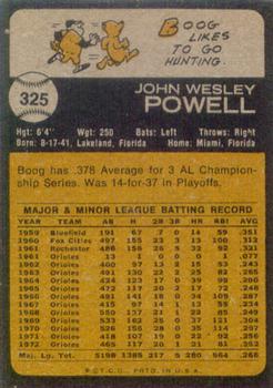 Boog Powell  baseball card collectible - Main Image 2