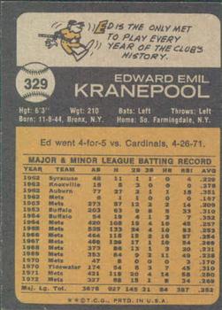 Ed Kranepool  baseball card collectible - Main Image 2