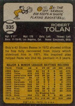 Bob Tolan  baseball card collectible - Main Image 2